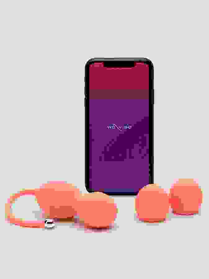 We-Vibe Bloom App Controlled Rechargeable Vibrating Kegel Balls, Pink, hi-res